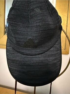 adidas Black Knit Athletic Cap